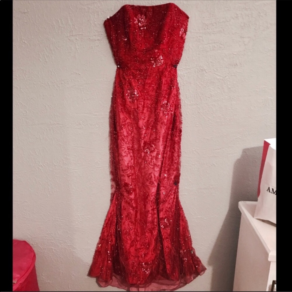 Sparkly Red Cache Prom Dress